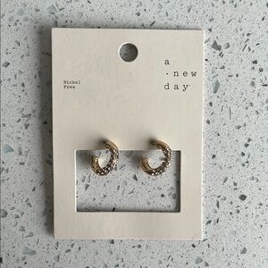 A New Day Gold and Silver Stud Earrings